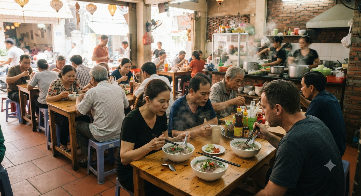 Thời Gian Ghé Thăm và Không Gian Quán