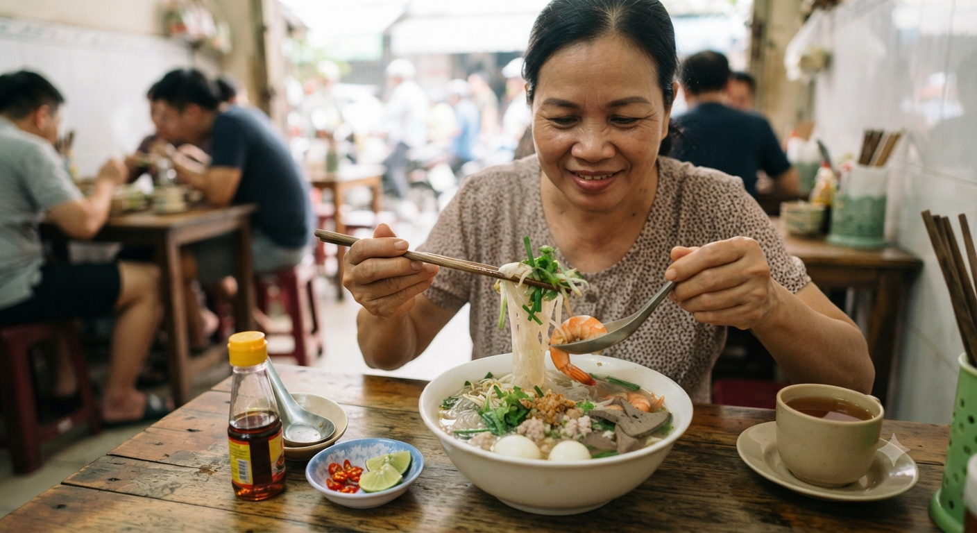 Bí quyết thưởng thức trọn vẹn hương vị tô hủ tiếu
