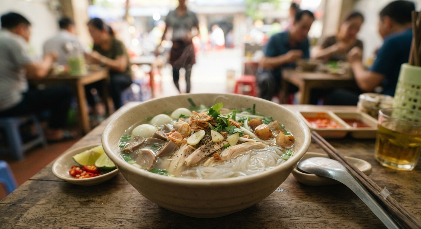 Đặc trưng của món hủ tiếu gà thanh vị
