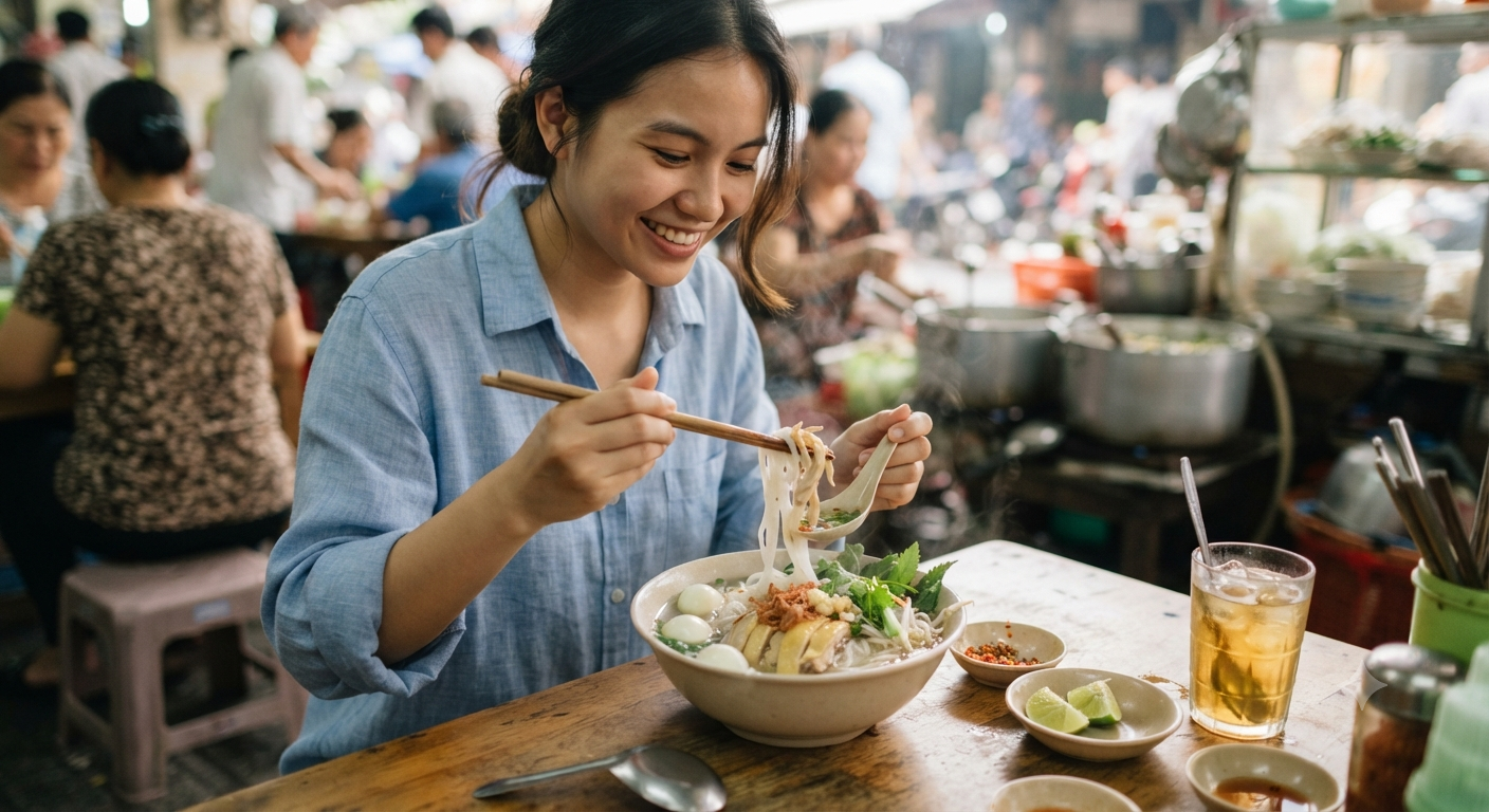 Trải nghiệm thưởng thức hủ tiếu gà chất lượng